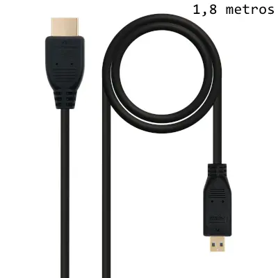 CABLE HDMI M MICRO HDMI M 1-8M NANOCABLE