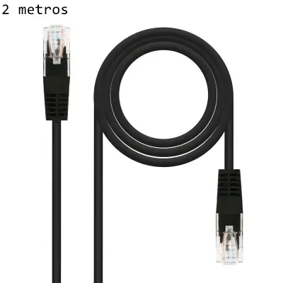 LATIGUILLO RJ45 CAT6 2M NEGRO