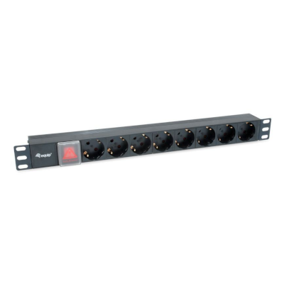REGLETA RACK SCHUKO M 8x SCHUKO H