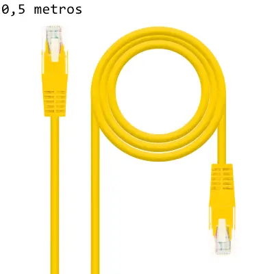 LATIGUILLO RJ45 CAT6 0-5M AMARILLO