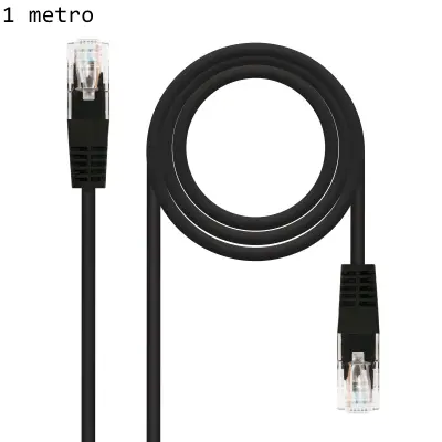 LATIGUILLO RJ45 CAT6 1M NEGRO