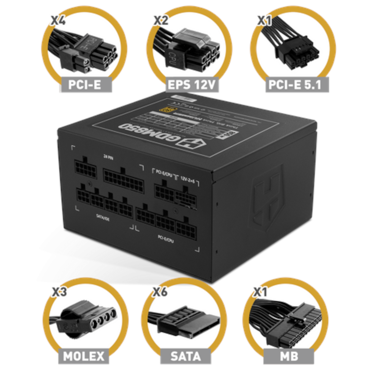 FUENTE ALIMENTACION NOX HUMMER GDM850