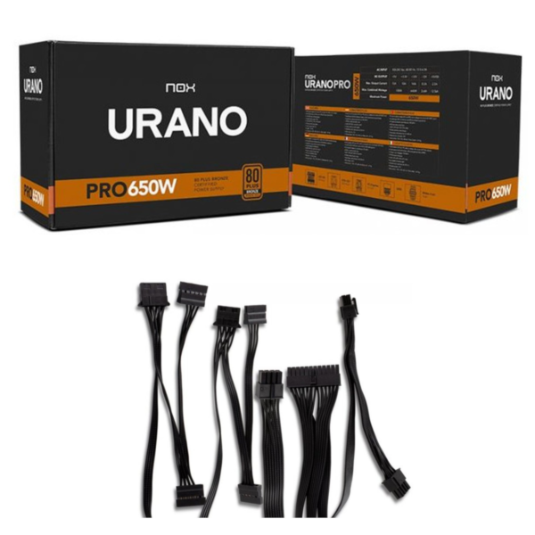 FUENTE ATX NOX URANO PRO 650W