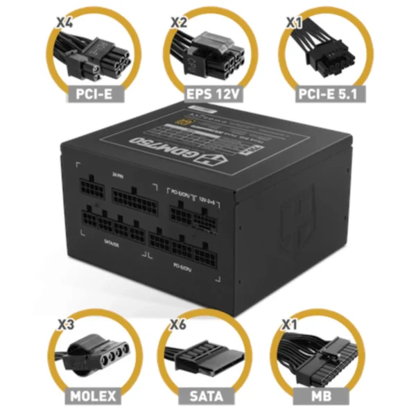FUENTE ALIMENTACION NOX HUMMER GDM 750W GOLD