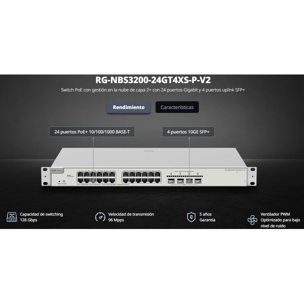 SWITCH REYEE RG-NBS3200-24GT4XS-P-V2